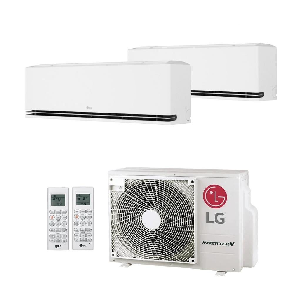LG Duo Split Systeem 2x 3,5 kW  multi split, Ophalen, Koelen en Ontvochtigen, Timer, Nieuw