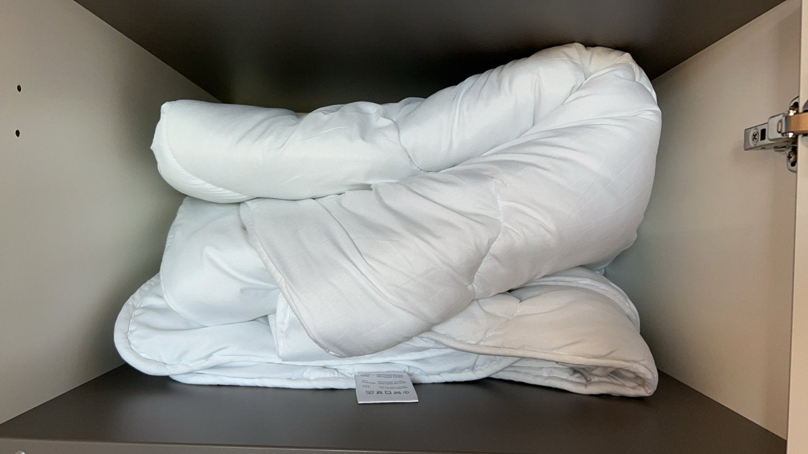 Wit dekbed voor babybedje of ledikant, Kinderen en Baby's, Kinderkamer | Beddengoed, Ophalen, Gebruikt, Overige merken, Jongetje of Meisje