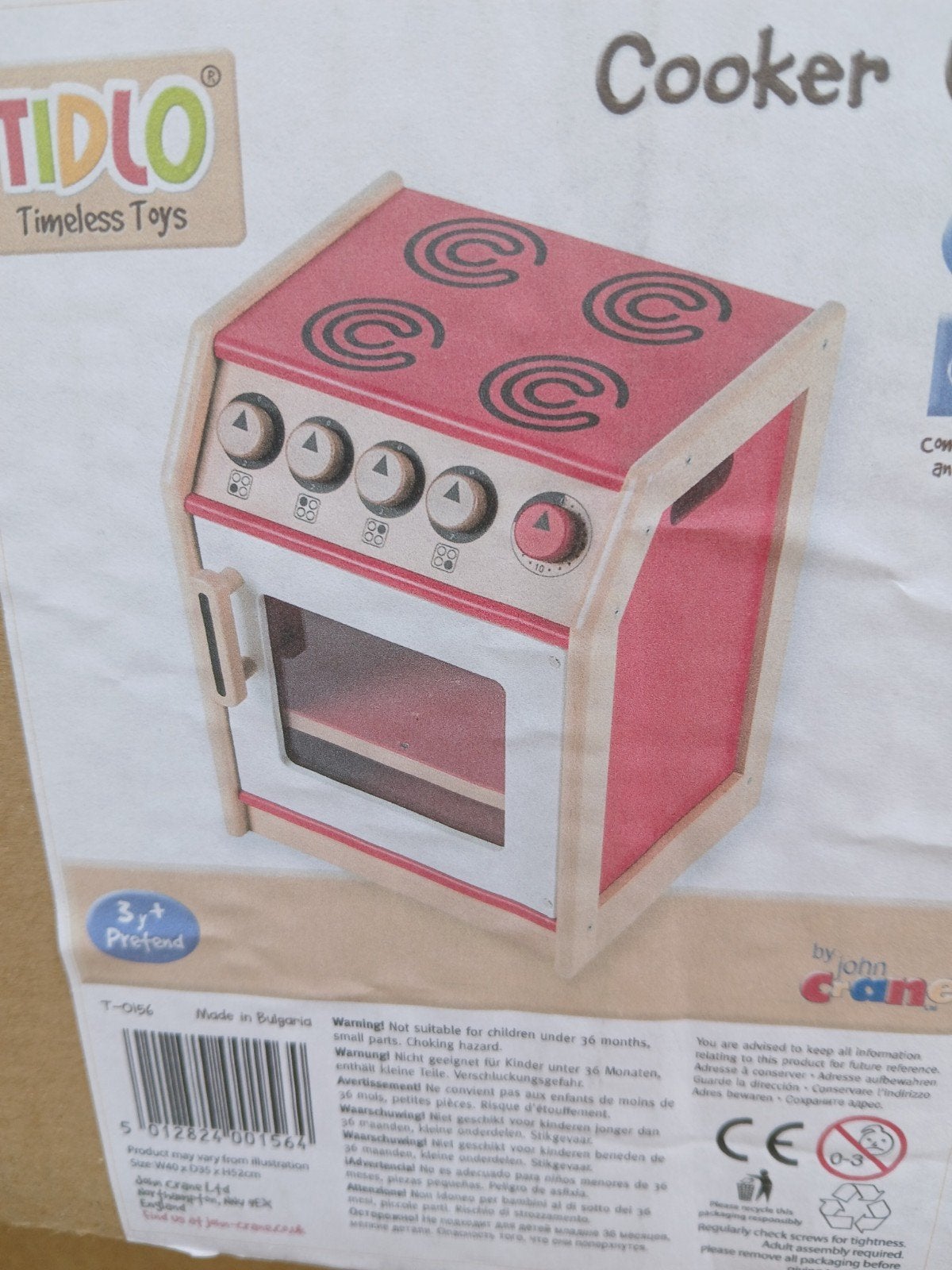 Tidlo Houten Rood Kinderfornuis met Oven - Nieuw in Doos, Ophalen