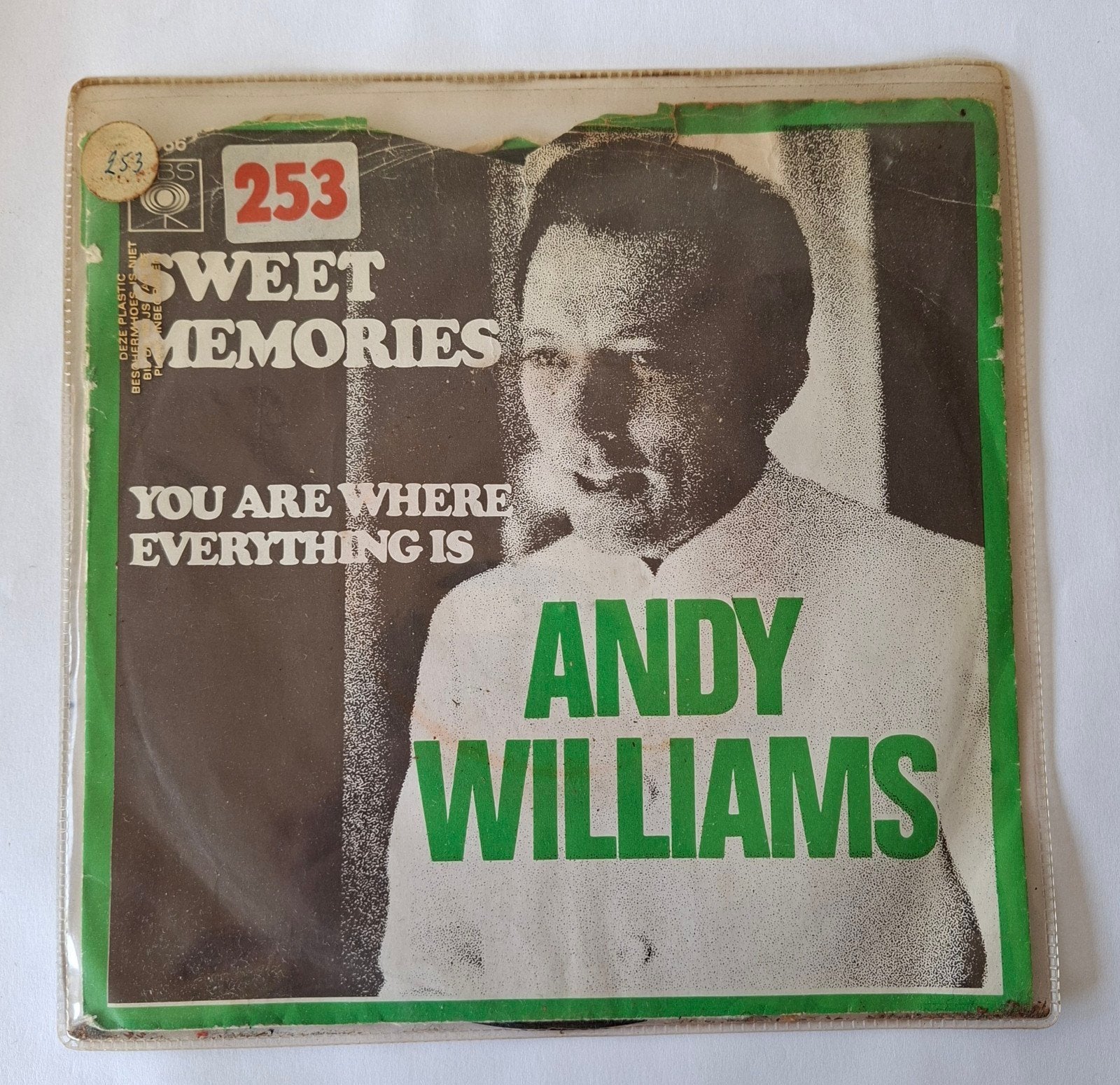 Andy Williams     Sweet Memories, Ophalen of Verzenden, Gebruikt, 7 inch