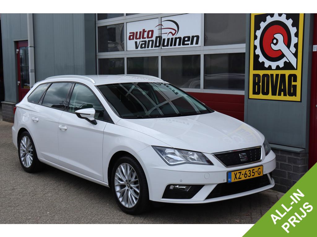 SEAT Leon ST 1.0 EcoTSI Style Business Intense O.a: Pdc, Cam, Stof, Gebruikt, Met garantie (alle), Leon