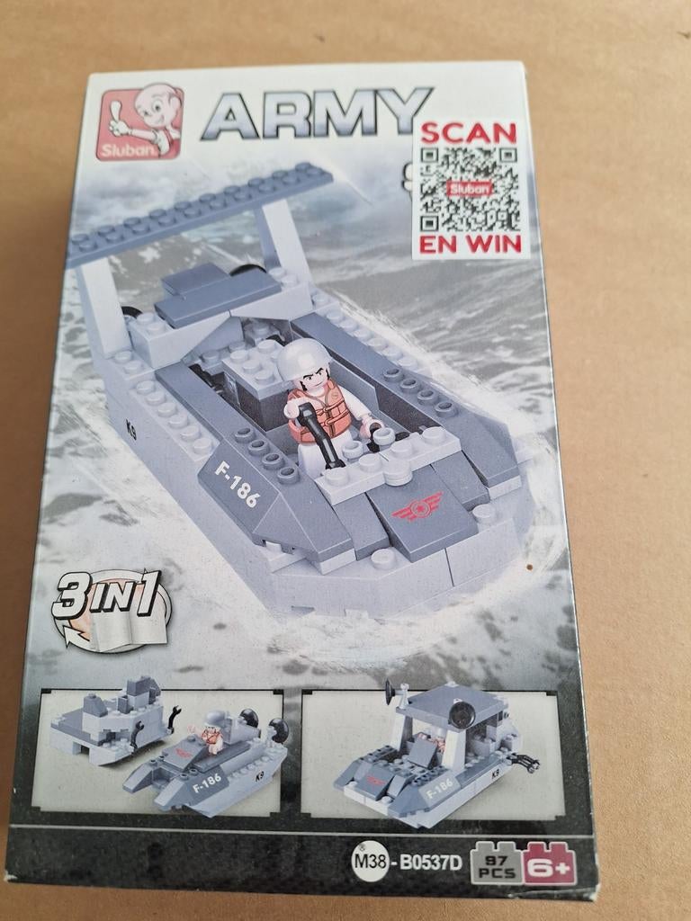 Bouwset sluban Army bouwset F-186, 3-in-1, Ophalen of Verzenden