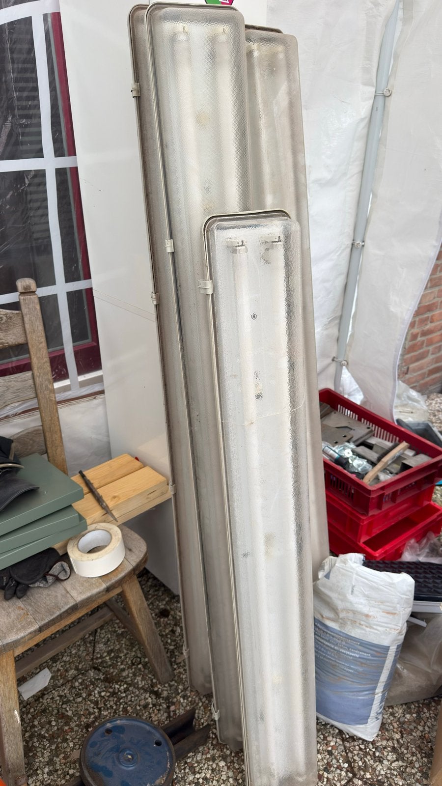TL-armaturen voor werkplaats of garage, Ophalen, Gebruikt, 500 watt of meer, Armatuur