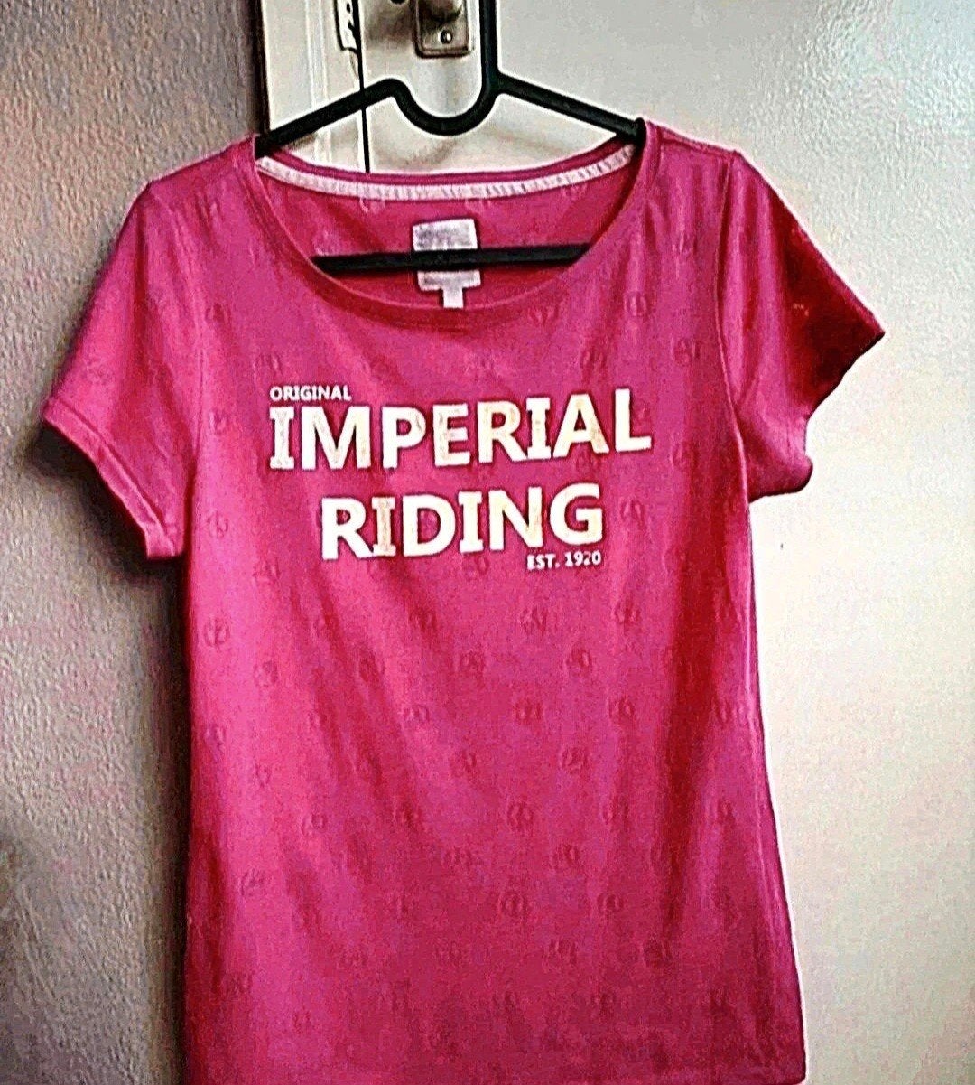Mooi Fusicha Roze Imperial Riding Katoen paardrij shirt S/M, Ophalen of Verzenden, Zo goed als nieuw, Imperial Riding, Roze