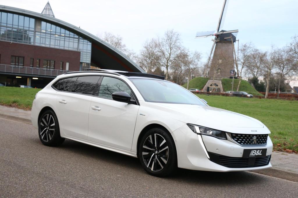 Peugeot 508 SW 1.6 PHEV Hybride Aut E-EAT8 222Pk PureTech GT, Auto's, 745 kg, Gebruikt, 4 cilinders, Wit