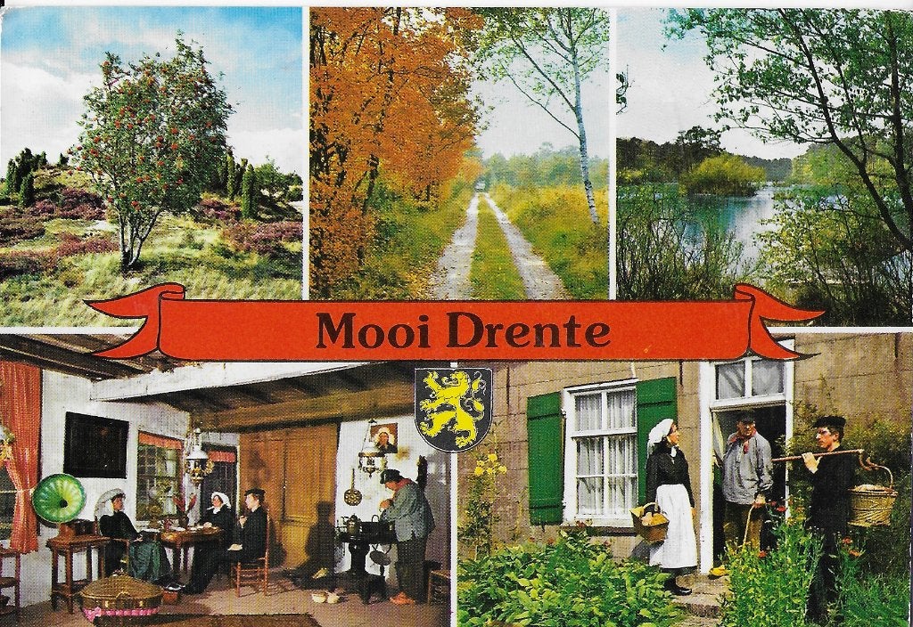 Z176 Gelopen ansichtkaart mooi Drenthe, Ophalen of Verzenden, 1980 tot heden, Gelopen, Drenthe
