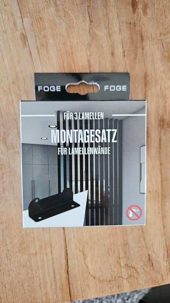 Montageset roomdivider zwart, compleet nieuw, 6 pakjes, Ophalen of Verzenden, Nieuw