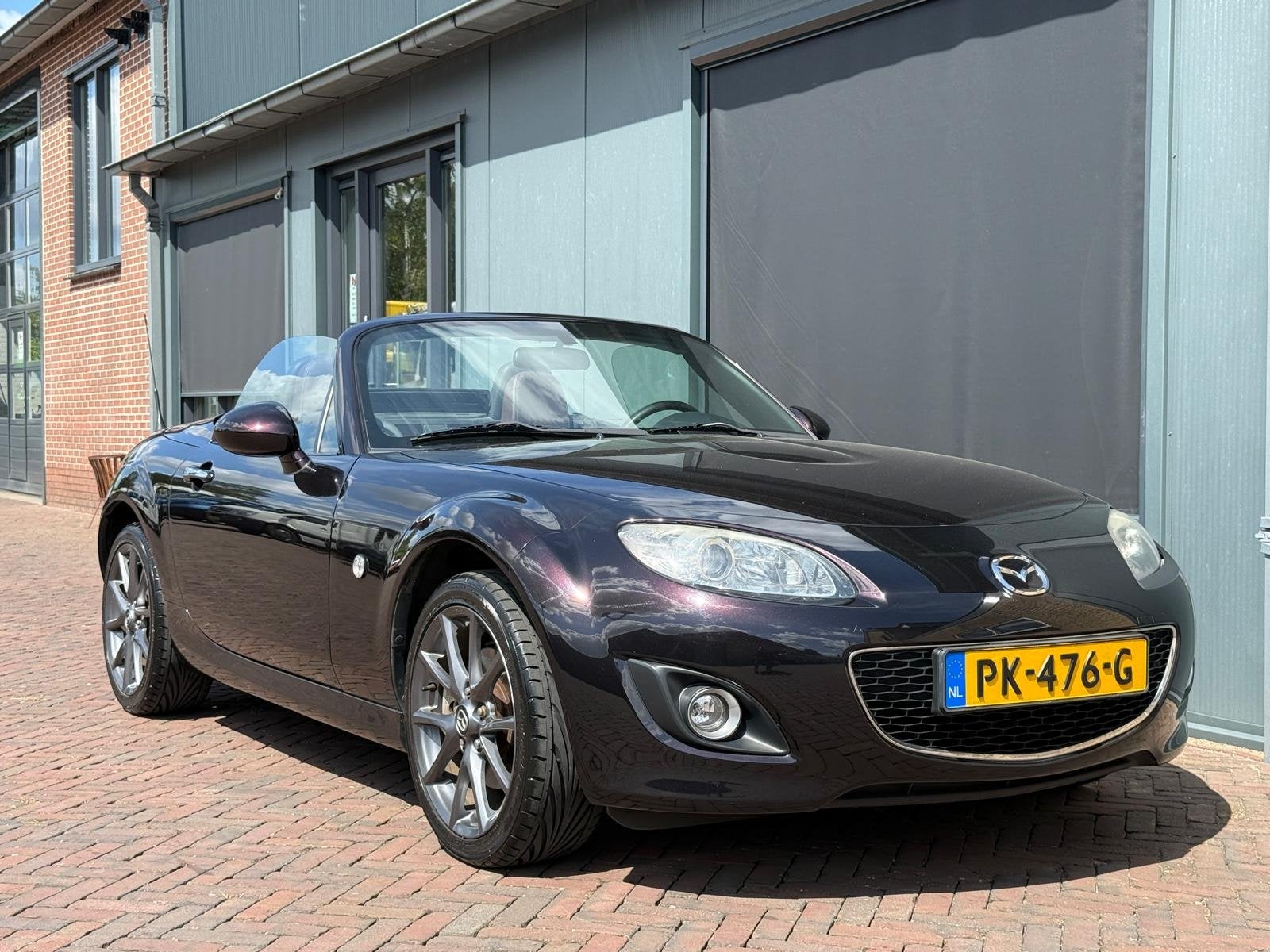 Mazda MX-5 1.8 Roadster Cabrio Hardtop Leer Stoelverwarming, Auto's, Euro 5, Gebruikt, Zwart, Cabriolet