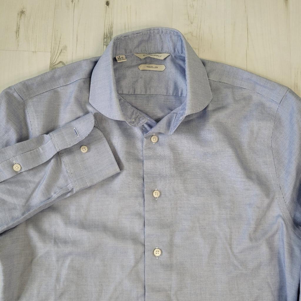 Suitsupply Traveller overhemd 38 S lange mouwen licht blauw, Kleding | Heren, Overhemden, Blauw, Halswijdte 38 (S) of kleiner