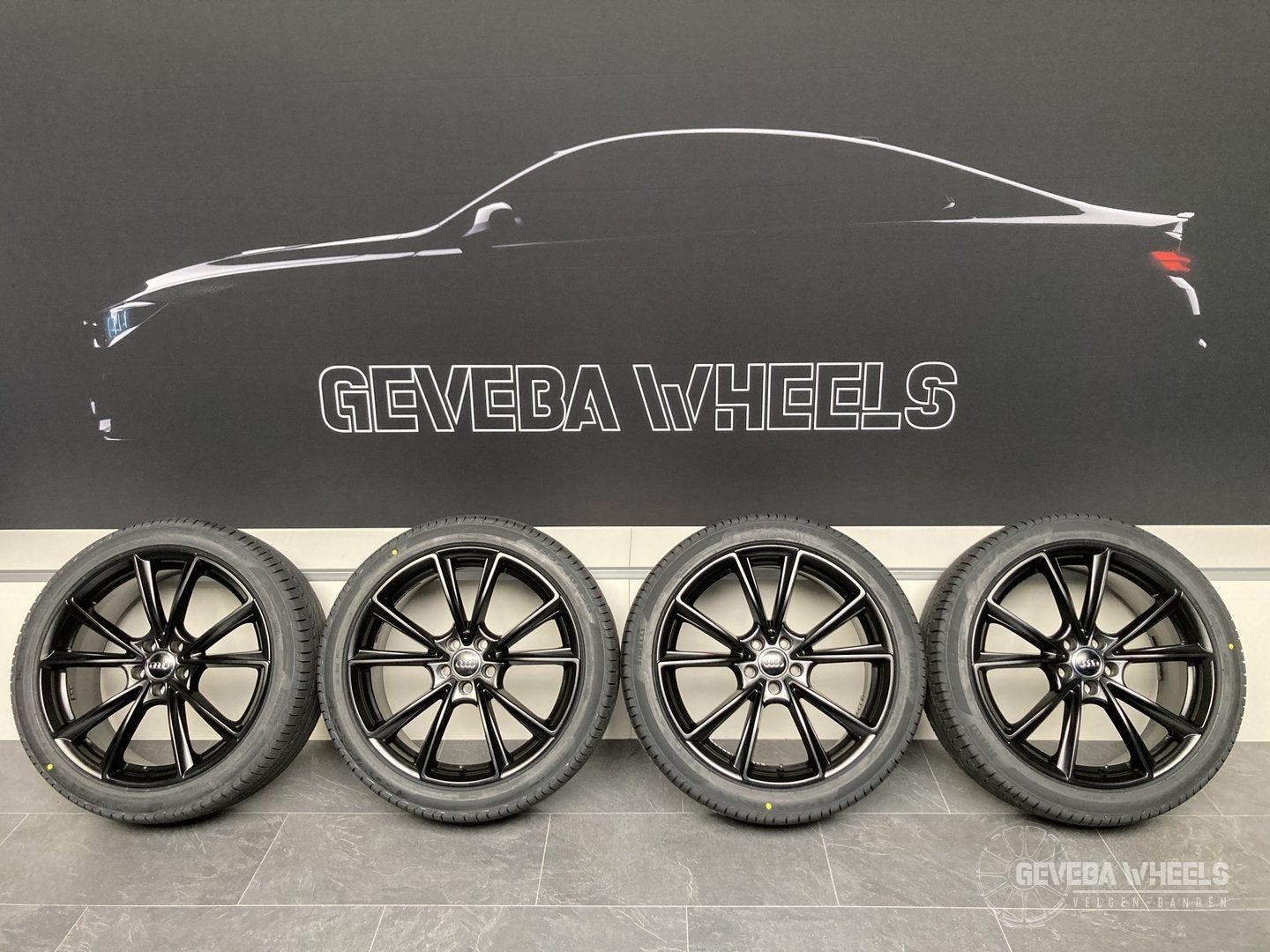 20” Audi A6 C8 / A7 /Q3 F3 sport velgen + banden 5x112, Gebruikt, 255 mm, -, -