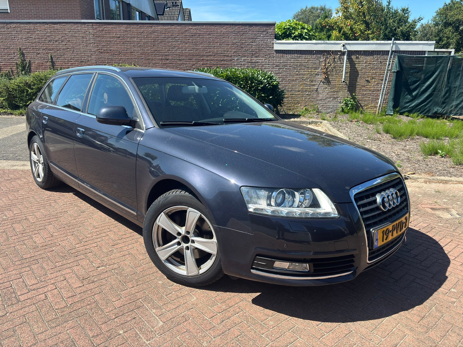 Audi a6 avant, Auto's, Beige, 4 cilinders, Blauw, Leder