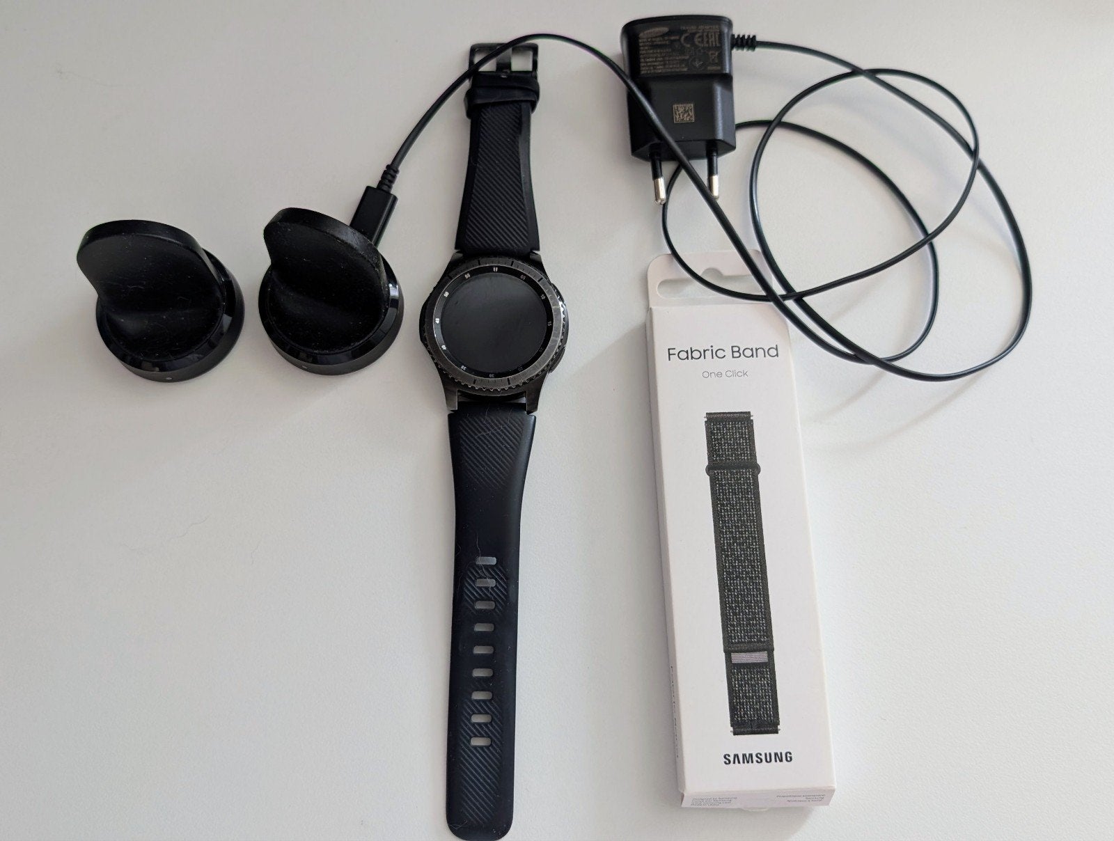 Gear S3 frontier (Zwart), Sieraden, Tassen en Uiterlijk, Smartwatches, Zwart, Ophalen of Verzenden, Zo goed als nieuw, Conditie