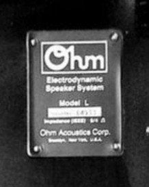Ohm Model L Elektrodynamisch Luidsprekersysteem