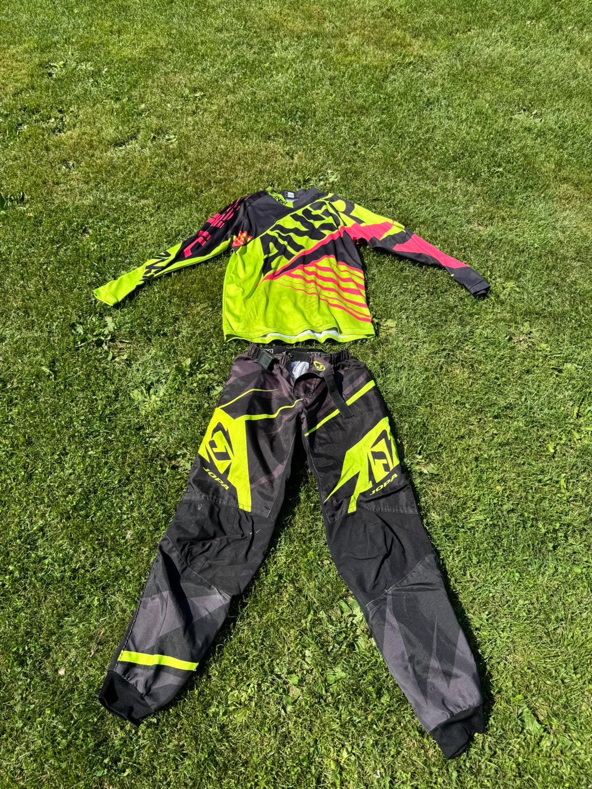 Crosskleding+bodyprotector, Motoren, Kleding | Motorkleding, Ophalen of Verzenden, Tweedehands, Kinderen, Motorcrosskleding