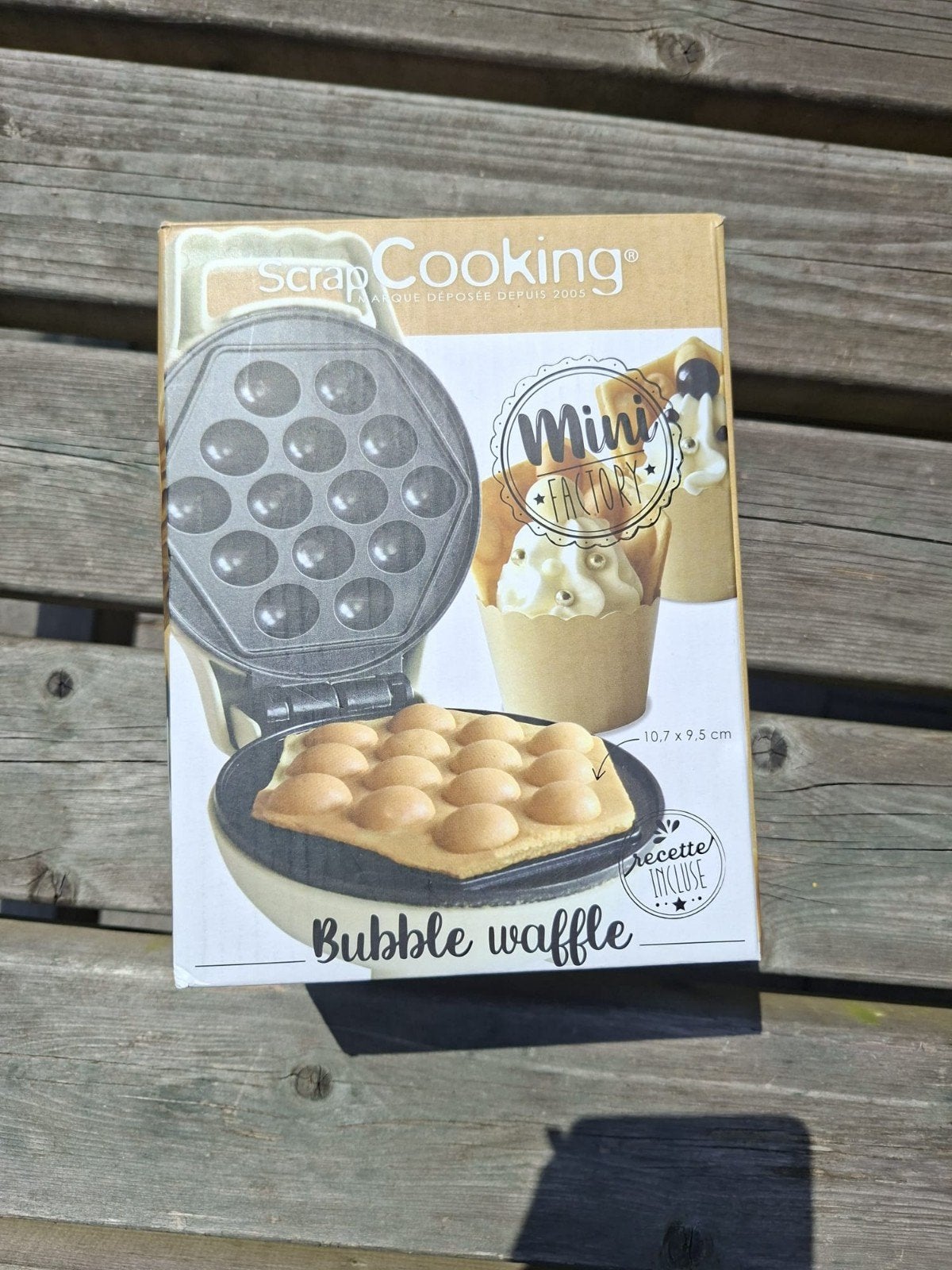 ScrapCooking Mini Factory Bubble Waffle Maker, Witgoed en Apparatuur, Wafelijzers, Ophalen of Verzenden, Nieuw