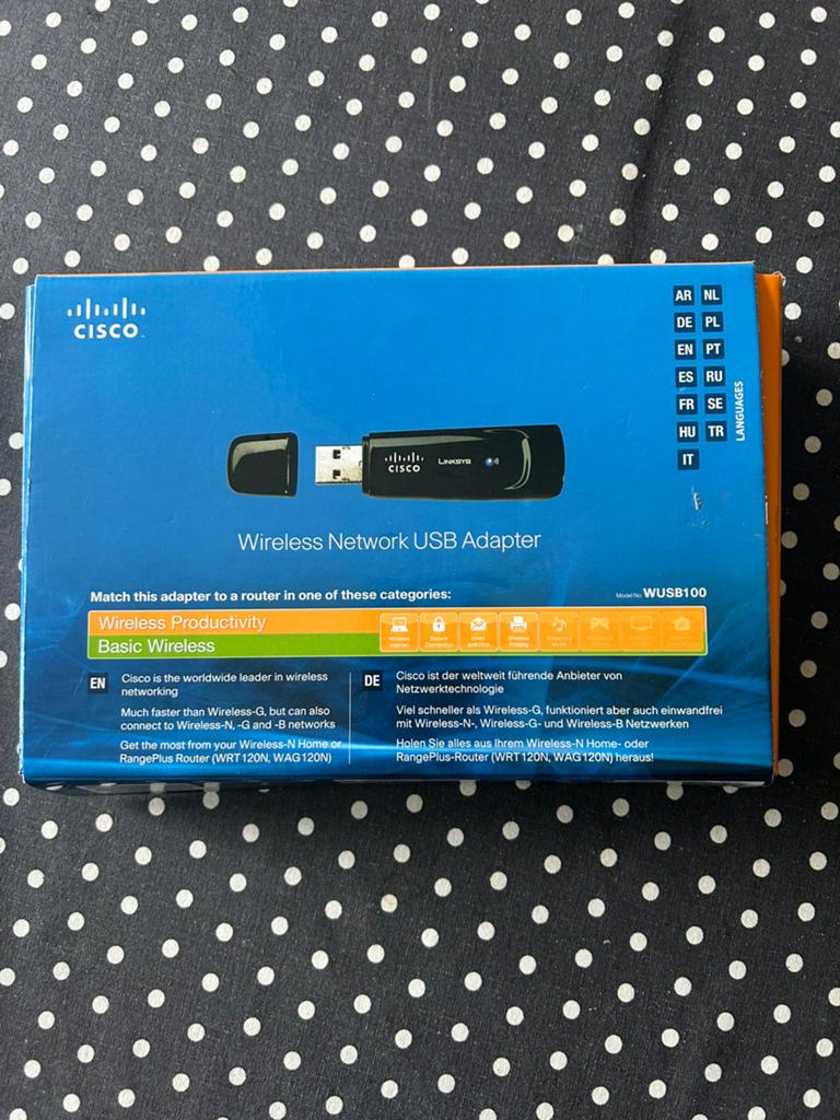 Cisco Linksys Wireless Network USB Adapter WUSB100, Ophalen of Verzenden, Zo goed als nieuw