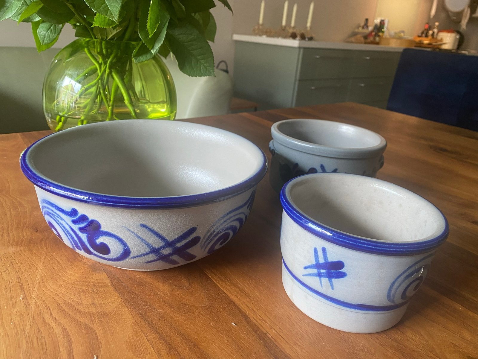 Vintage Keulse potten set - 3 stuks, jaren 70, Ophalen of Verzenden