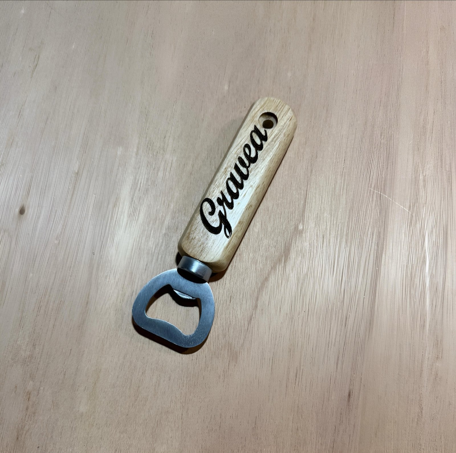 Gepersonaliseerde Flesopener met Houten Handvat, Overige typen, Gravea, Verzenden, Hout