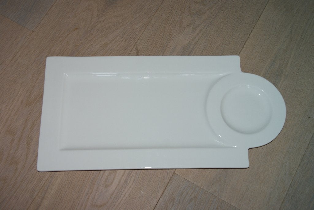 Dienblad plank borrelplank schaal stokbrood wit  hapje saus, Nieuw, Ophalen of Verzenden, Overige stijlen, Dienblad