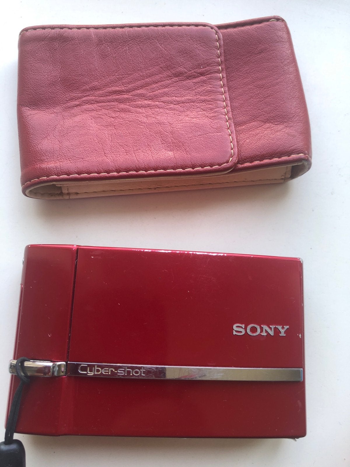 Sony Cyber-shot DSC-T50 Compactcamera Rood 7.2MP, Gebruikt, Beeldstabilisatie, Ophalen of Verzenden, Compactcamera
