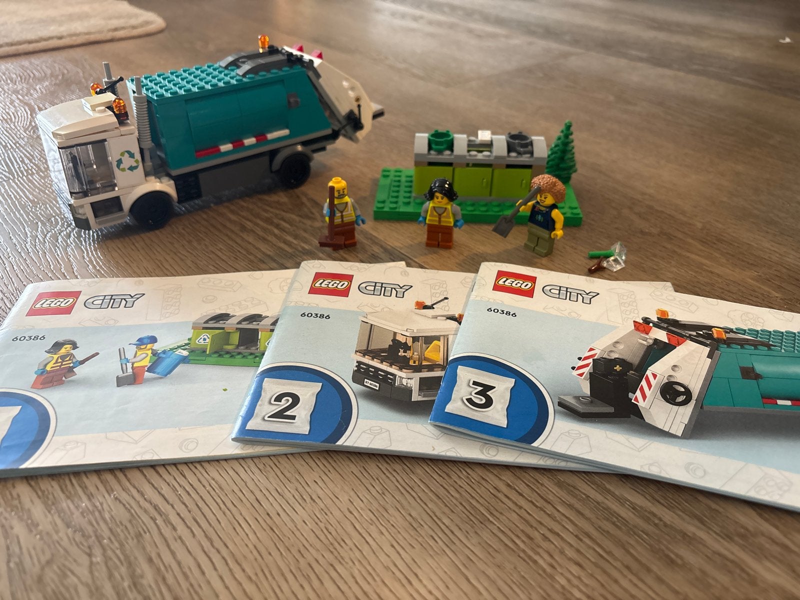 Lego City Vuilniswagen (60386) met figuren en instructies, Ophalen, City, Lego, Zo goed als nieuw