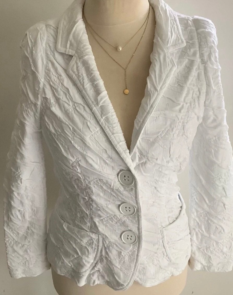 ML Collections blazer maat 38/40 kleid wit nieuw, Maat 38/40 (M), Wit, Nieuw, Ophalen of Verzenden