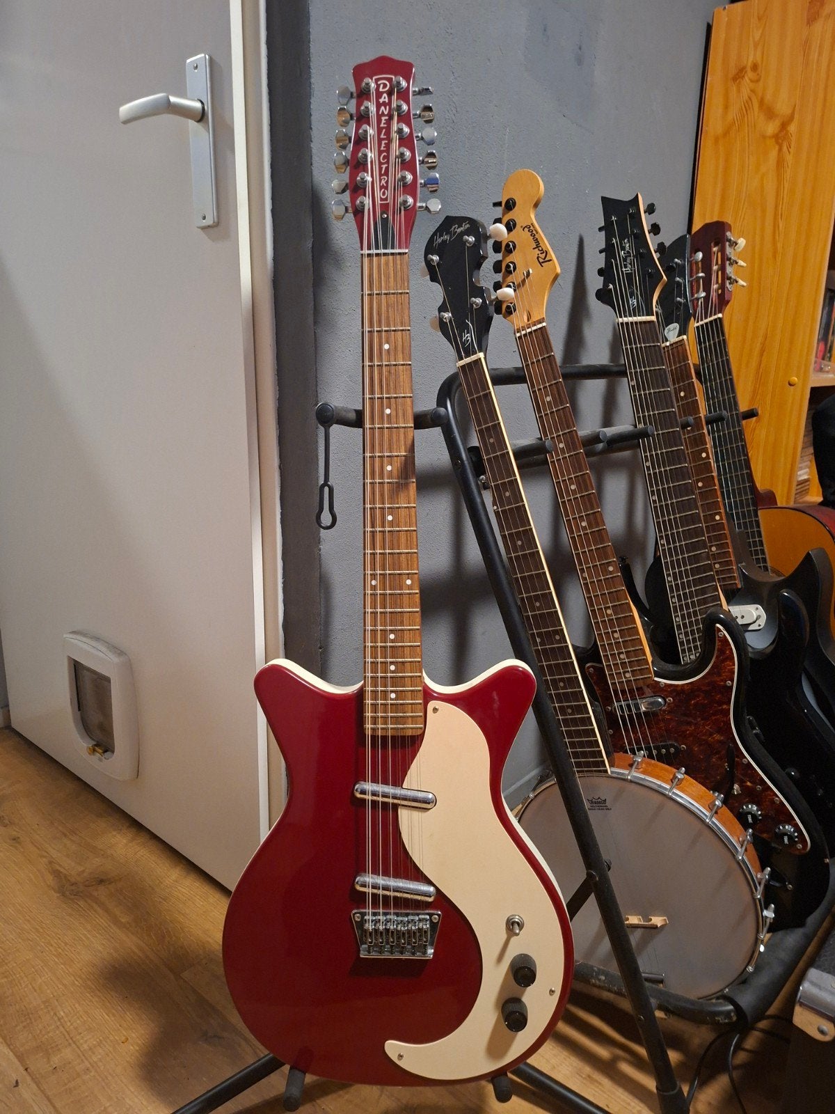danelectro 12 snaar, Ophalen, Zo goed als nieuw, Semi-solid body, Overige merken