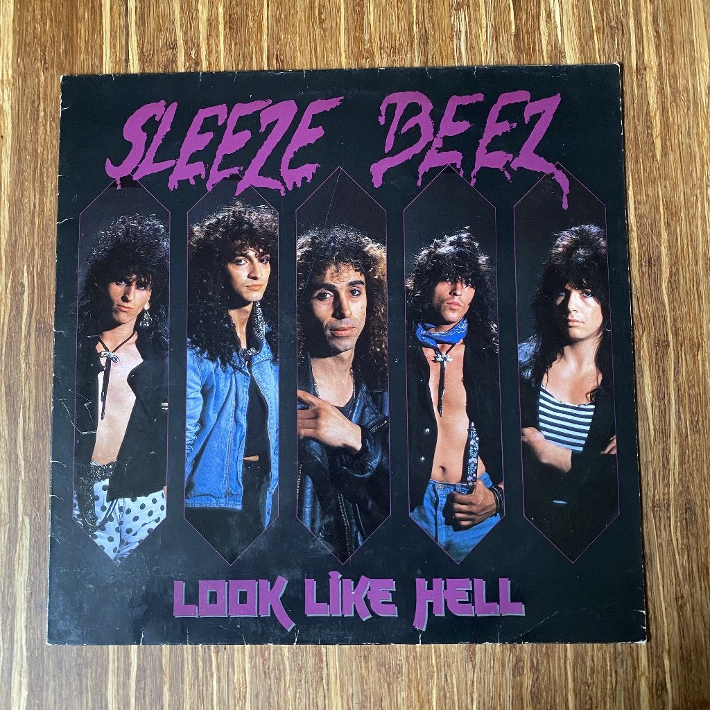 Sleeze Beez - Look like Hell, vinyl 1987, LP, Gebruikt, Hard Rock, 12 inch