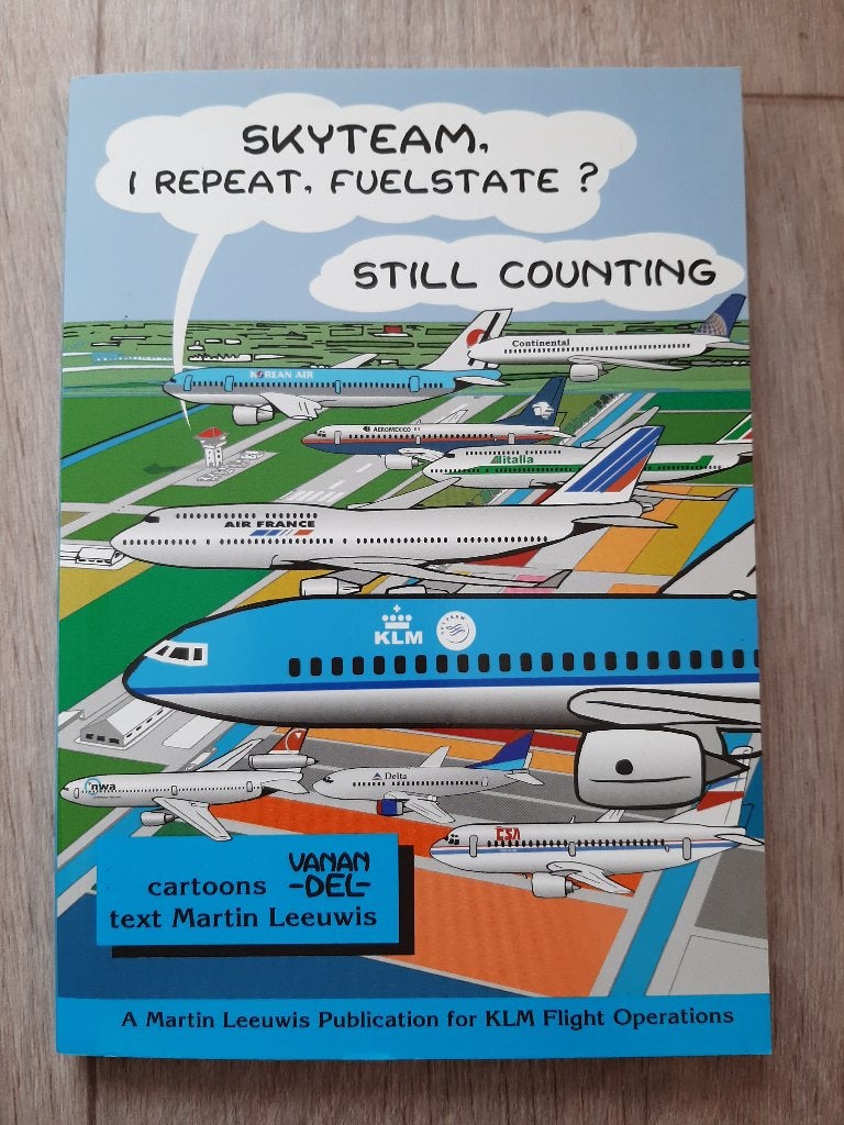Skyteam - Martin Leeuwis KLM boek cartoons, Verzamelen, Ophalen, Gebruikt, Boek of Tijdschrift