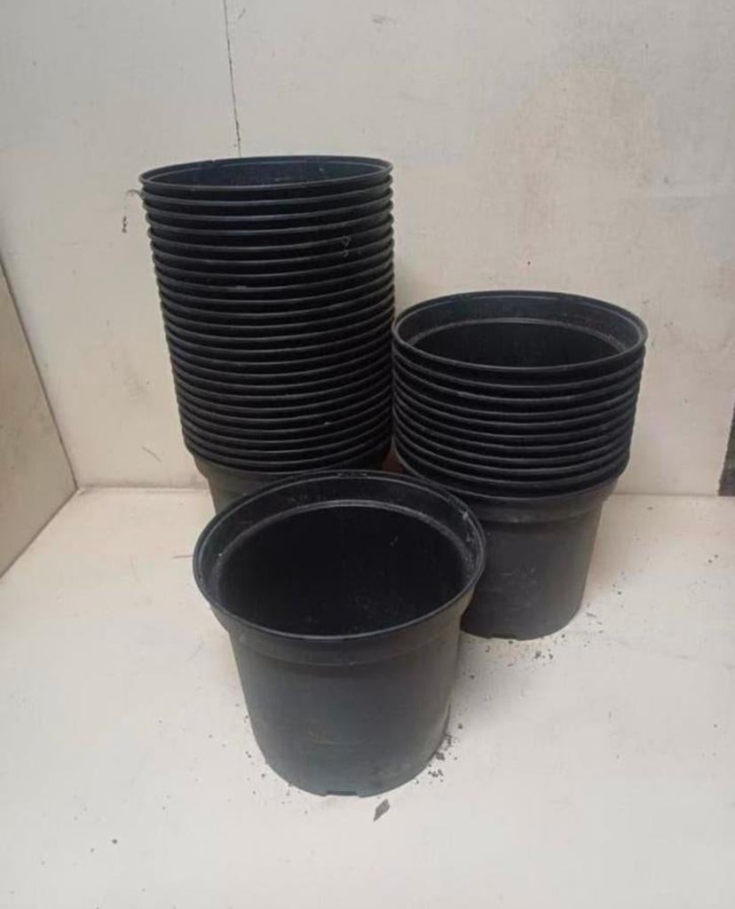 Kweekpotten plantenpotten bloempotten 5 liter, Tuin en Terras, Kunststof, Gebruikt, Minder dan 30 cm, Rond
