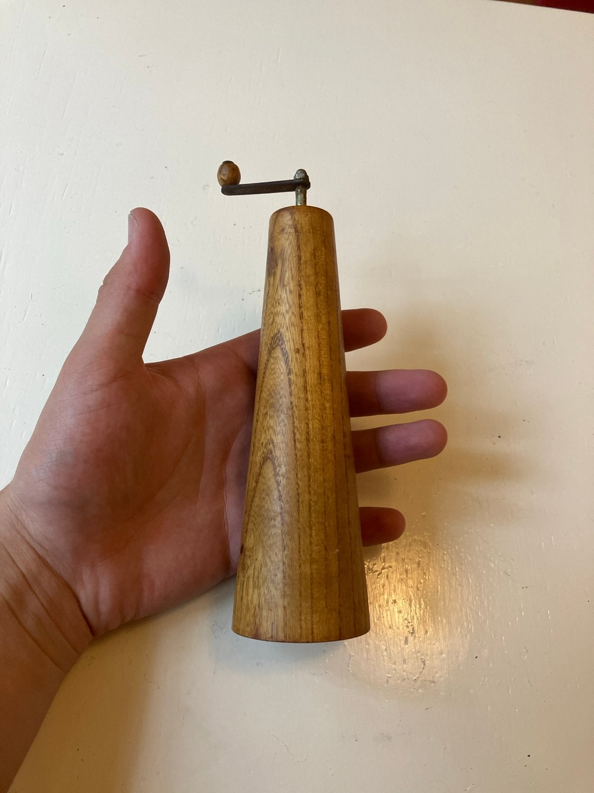 Vintage Jaren '60 Pepermolen - Hout en Metaal, Antiek en Kunst, Ophalen of Verzenden