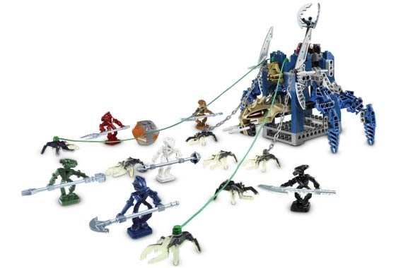 Lego 8757 Bionicle Visorak Battle Ram - 2 SETS, Gebruikt, Bionicle, Verzenden, Compleet