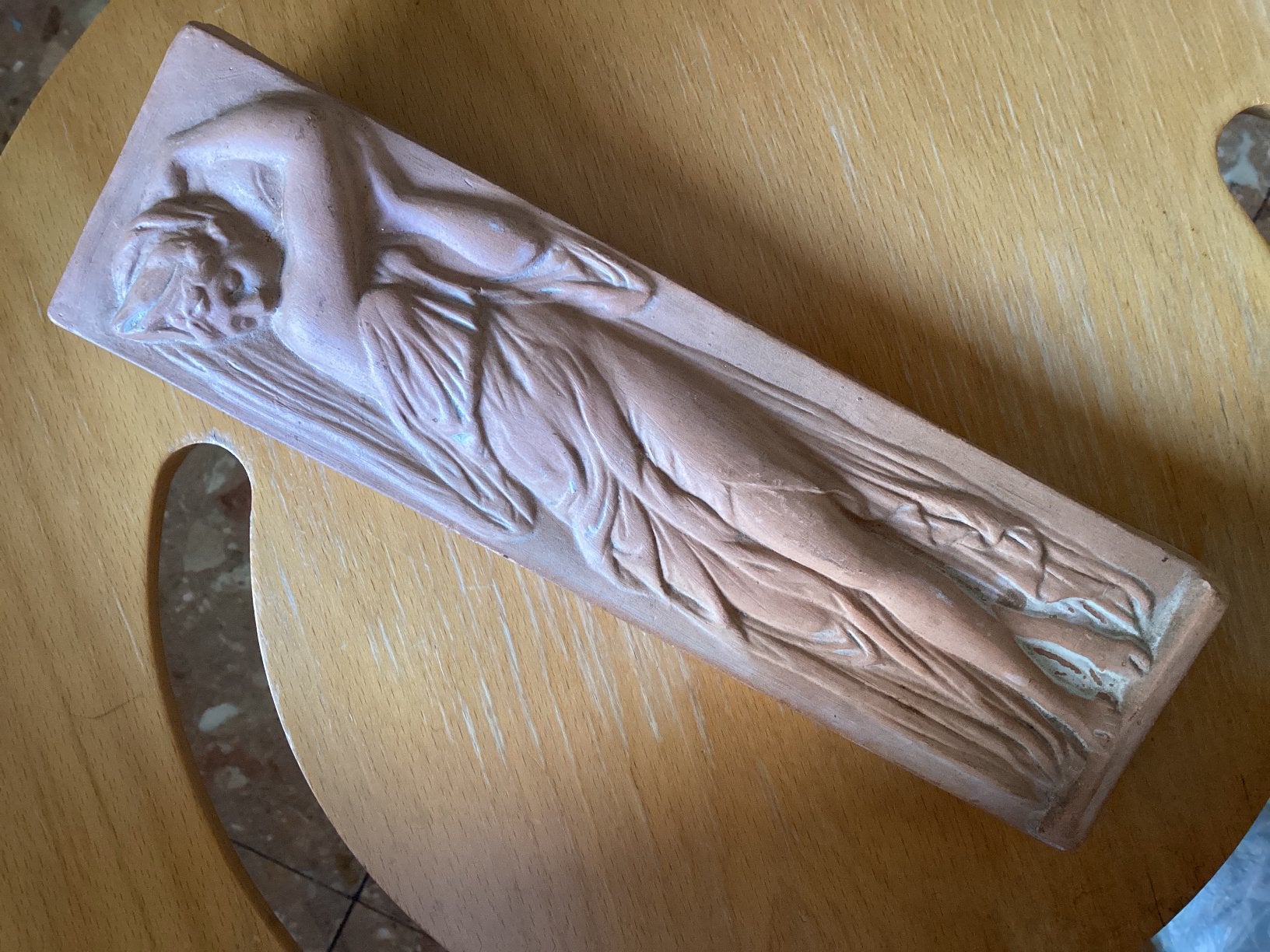 Mucha terra cotta// hoog 27x7.5 cm, Ophalen of Verzenden