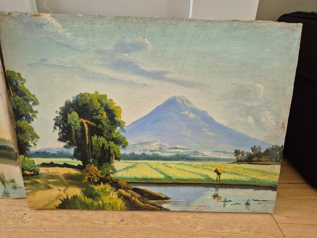 Twee schilderijtjes, Ophalen of Verzenden