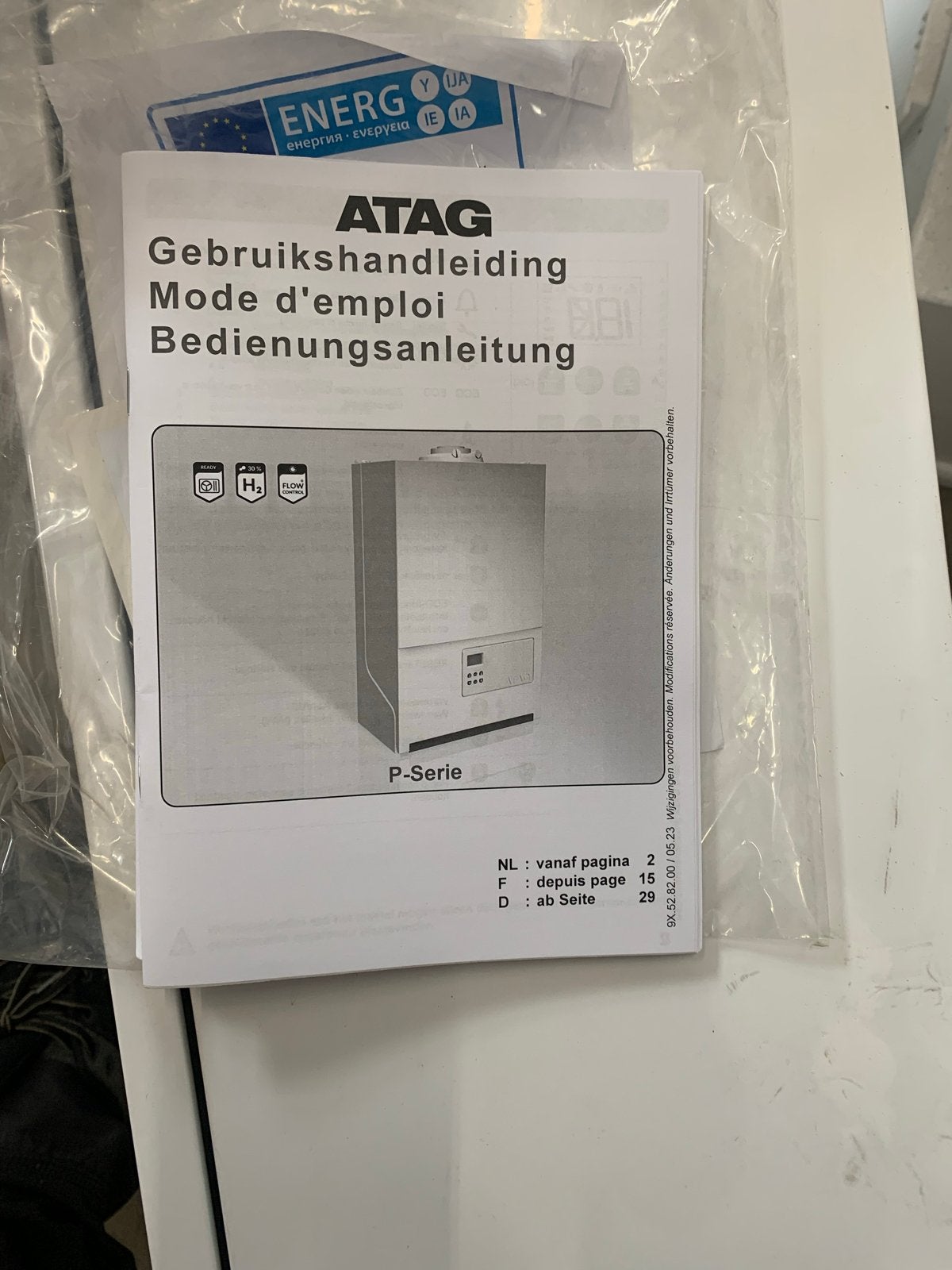 ATAG P serie  voor propaan gas nieuw, met expansievat, Ophalen, 30 tot 80 cm, Hoog rendement (Hr), Cv-ketel of Combi-ketel