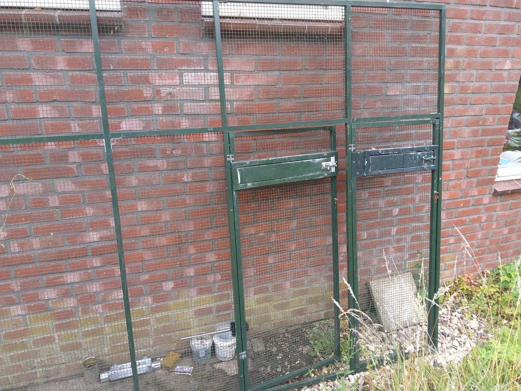 Volière L =2000 x B =2000 x H= 1770 mm groen aluminium,, Dieren en Toebehoren, Ophalen, Aluminium, Volière