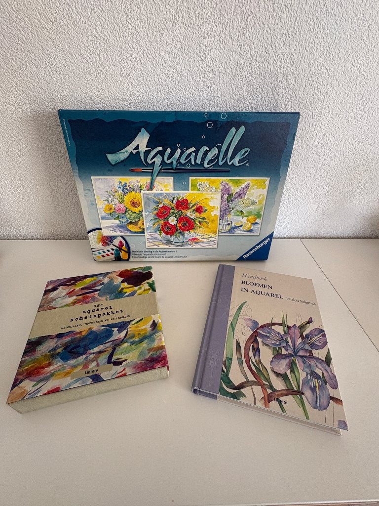 Aquarel Hobbyset, Ravensburger Aquarelle + 2x Luxe Kunstboek, Ophalen of Verzenden, Zo goed als nieuw, Tekenen en Schilderen