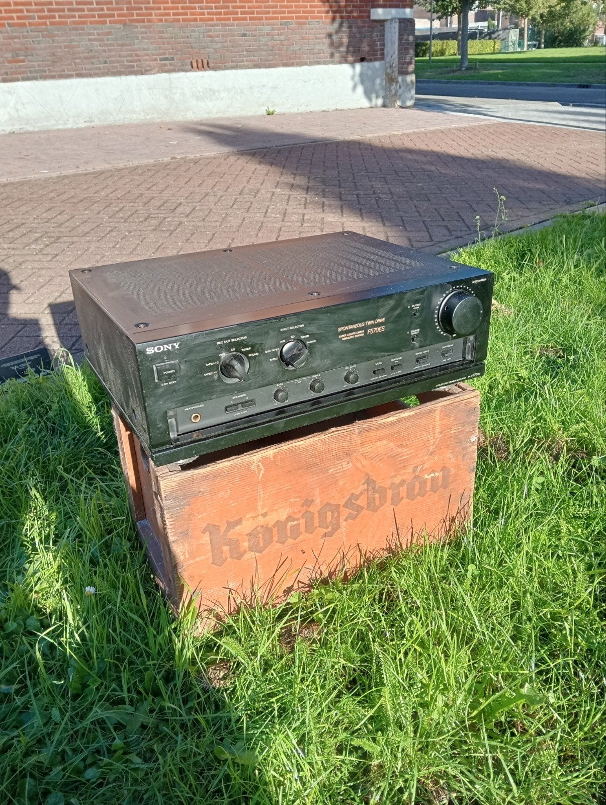 Sony TA-F570ES Geïntegreerde Stereo Versterker, Gebruikt, Ophalen of Verzenden, 60 tot 120 watt, Sony