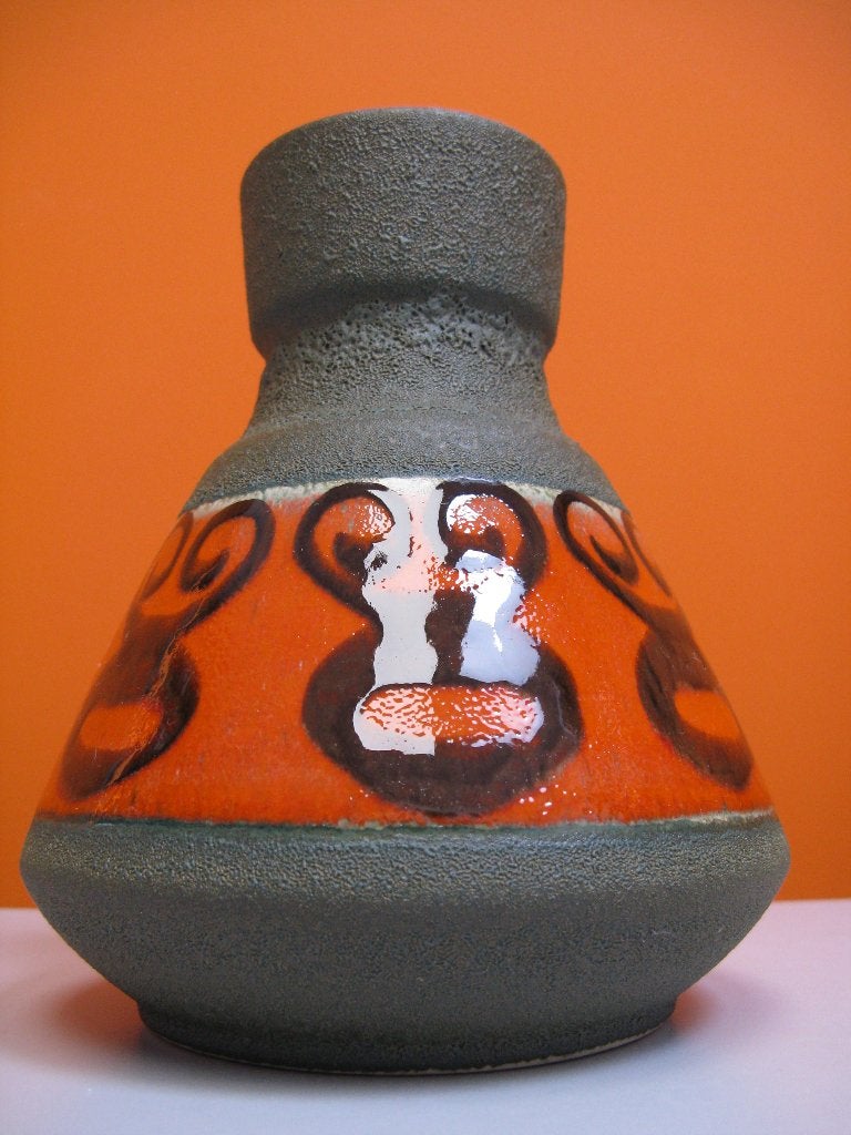 retro vintage vaas Dümler & Breiden Höhr West Germany 70s, Huis en Inrichting, Woonaccessoires | Vazen, Verzenden, Zo goed als nieuw