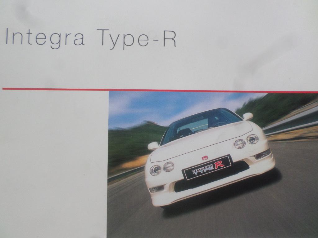 Honda Integra Type-R VTEC 190PK Brochure, Ophalen of Verzenden, Zo goed als nieuw, Honda