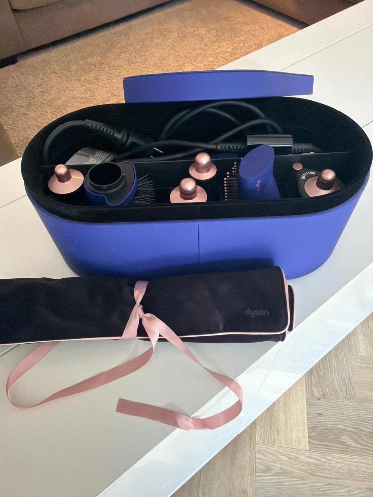 Dyson Airwrap Complete Styler - Blauw/Koper, Ophalen, Zo goed als nieuw, Haarverzorging