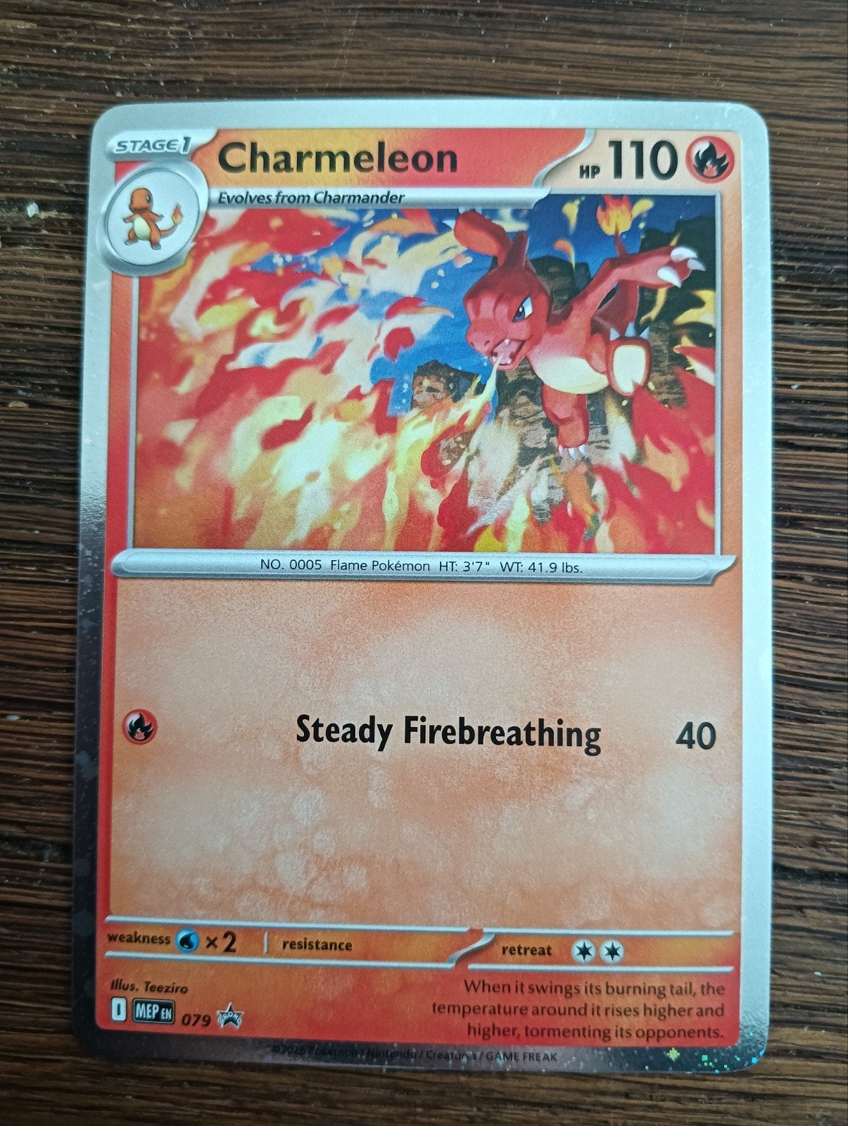 PROMO Charmeleon holo 079  Near Mint, Ophalen of Verzenden, Zo goed als nieuw