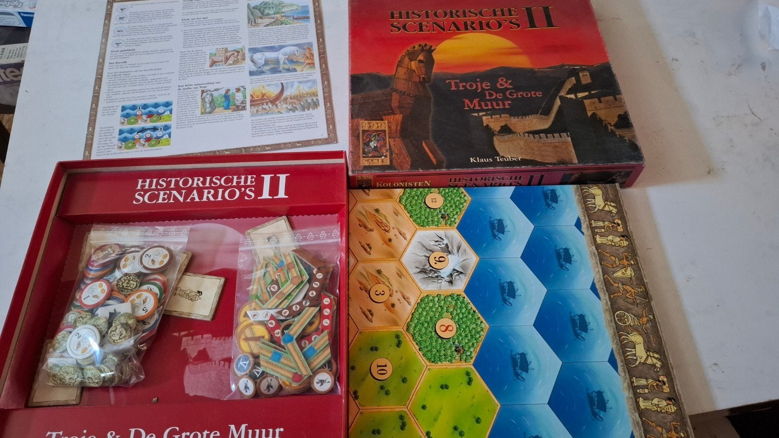 Kolonisten van Catan: Historische Scenario's II, Vijf spelers of meer, Ophalen of Verzenden, Gebruikt, Klaus Teuber