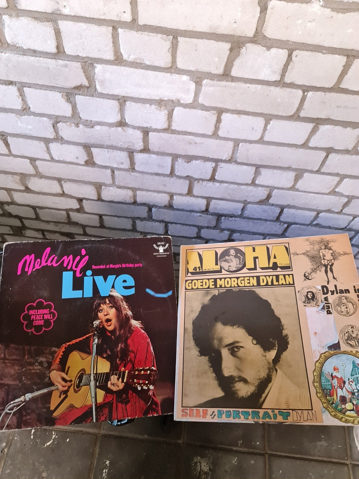 2 vinylplaten: Bob Dylan en Melanie - Gratis af te halen, Ophalen