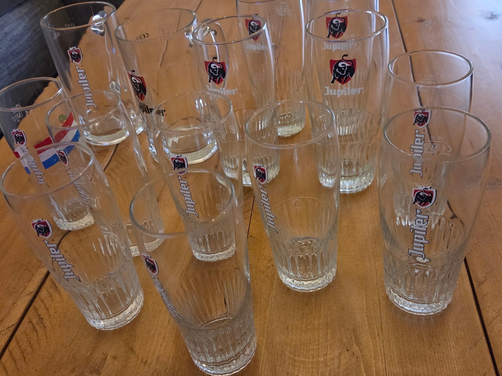 Jupiler glazen, Ophalen of Verzenden, Zo goed als nieuw, Glas of Glazen, Jupiler