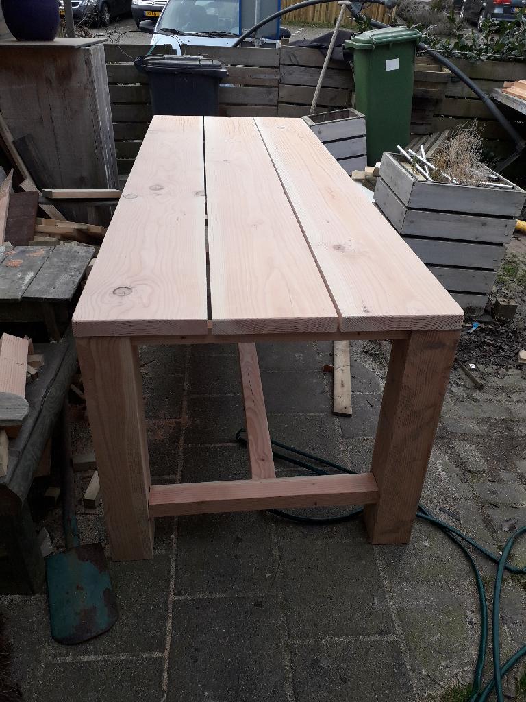 eettafel douglas, Huis en Inrichting, Tafels | Eettafels, Ophalen, Overige materialen, 50 tot 100 cm, Vijf personen of meer