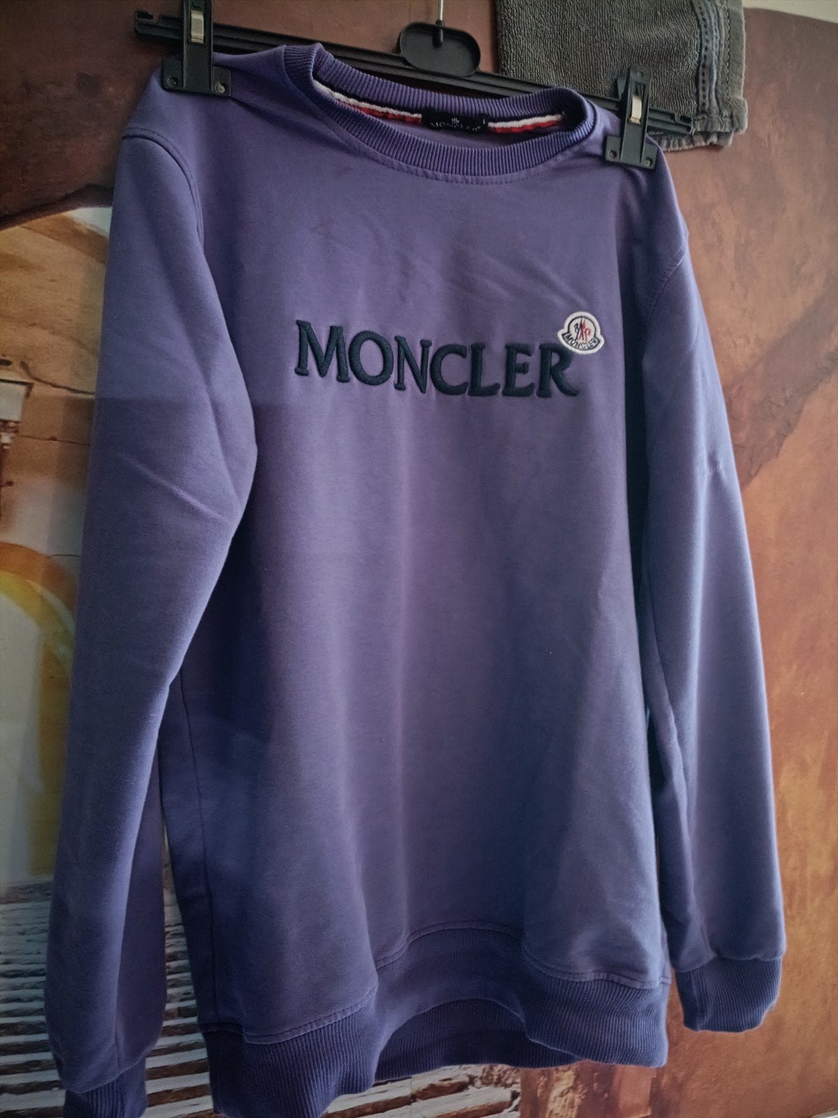 Moncler sweater maat L, Maat 52/54 (L), Moncler, Paars, Ophalen of Verzenden