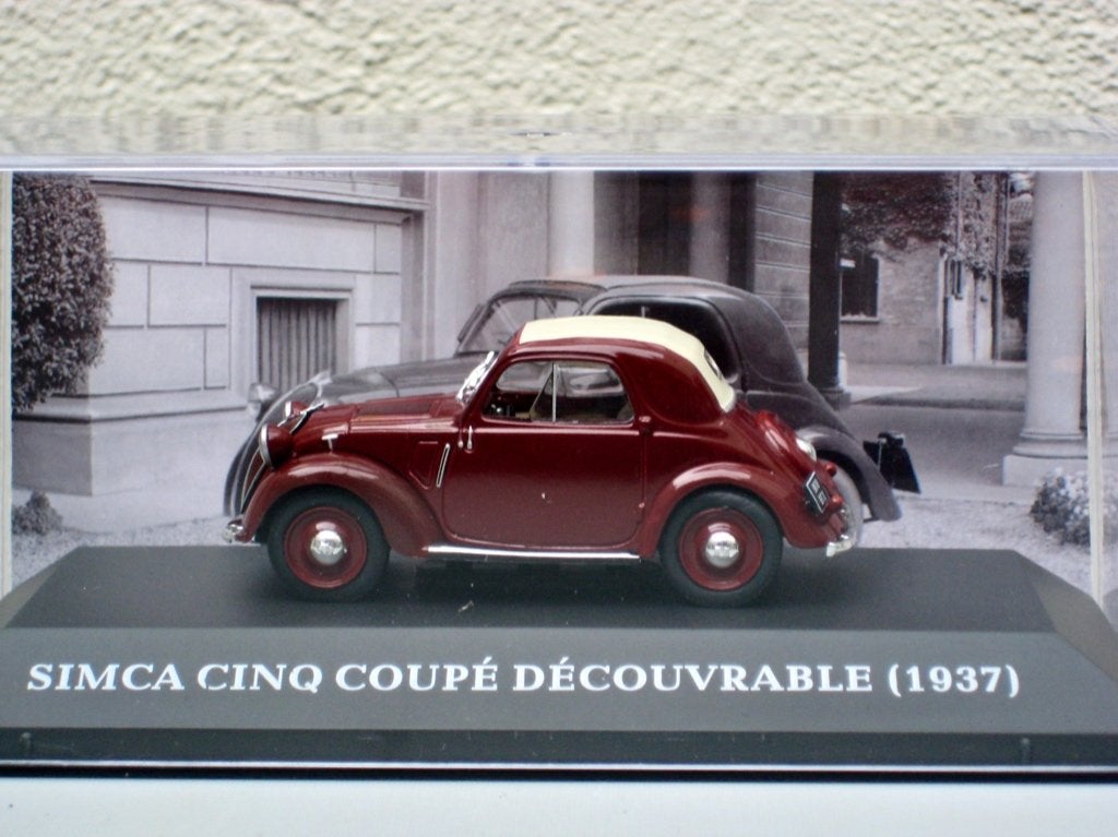 Simca Cinq (5) découvrable 1936 Altaya Micro cars 1:43, Ophalen of Verzenden, Nieuw, Auto, Overige merken
