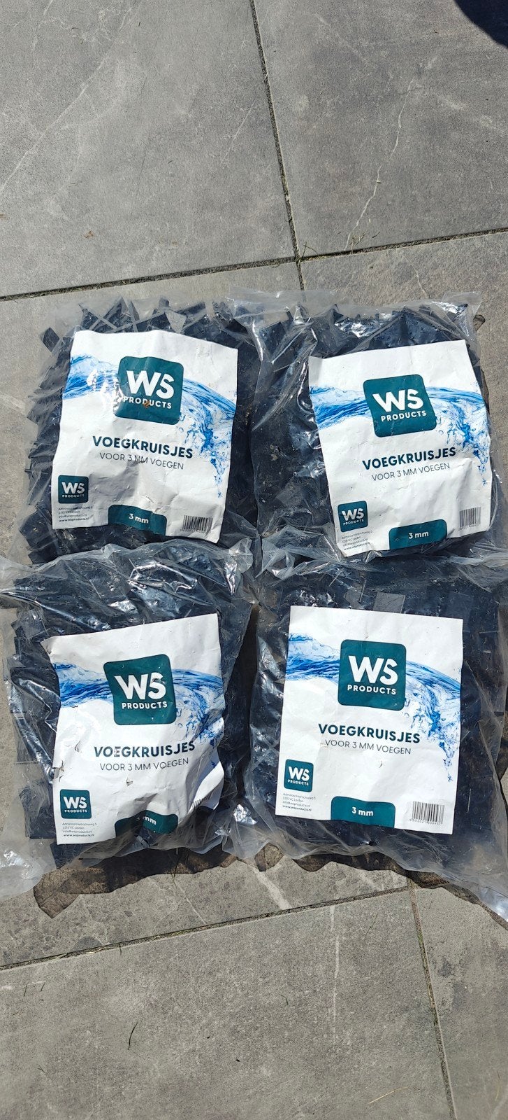 WS Voegkruisjes 3mm (4 zakken), Overige typen, Nieuw, 10 m² of meer, Overige materialen