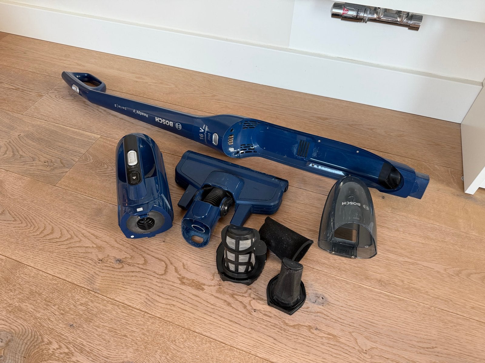 Bosch Readyy’y Serie 2 BCHF216S/04 steelstofzuiger, Gebruikt, Bosch, Draadloos, Ophalen of Verzenden